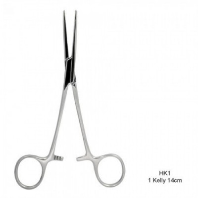 1 Straight Kelly Hemostat (14cm)