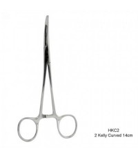 2 Kelly Curved Hemostat (14cm)